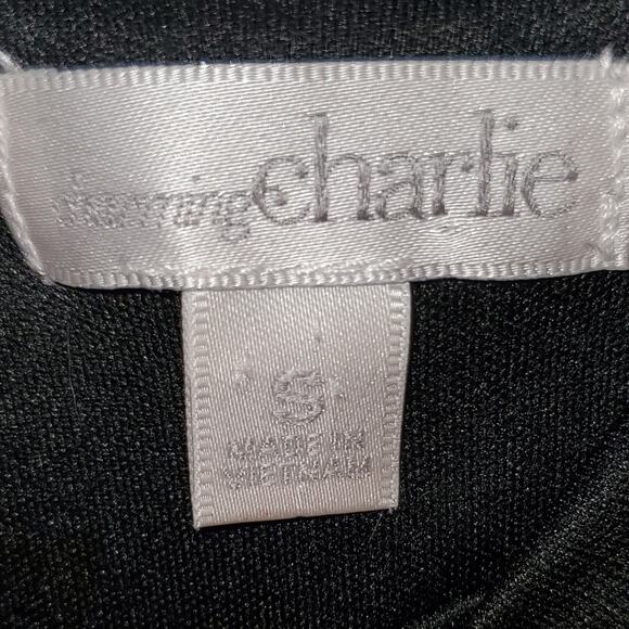 Charming Charlie Black Spaghetti Strap Midi Dress Size Small - Picture 5 of 6